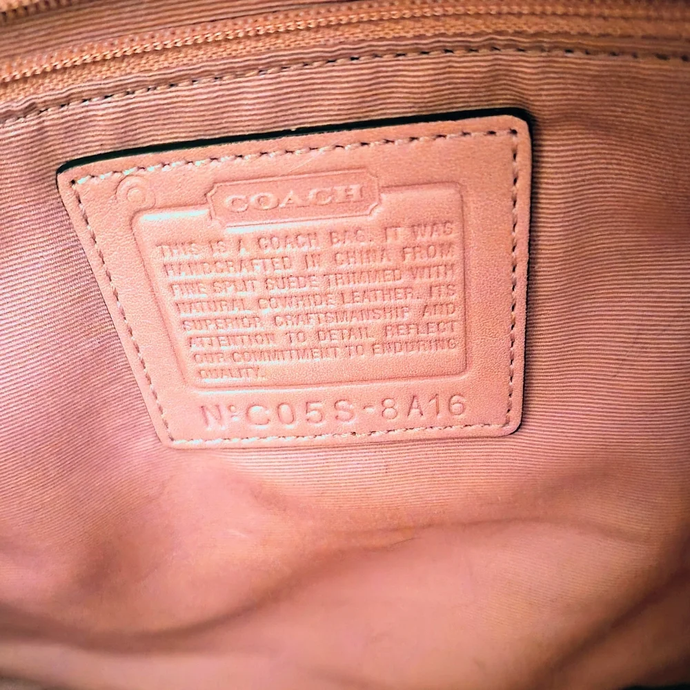 Coach Suede Shoulder Hobo Bag - Picture 6 of 6